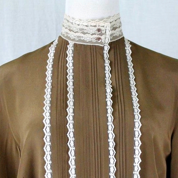 Vintage Francesca of Damon Silk 2 piece Dress - Picture 6 of 8